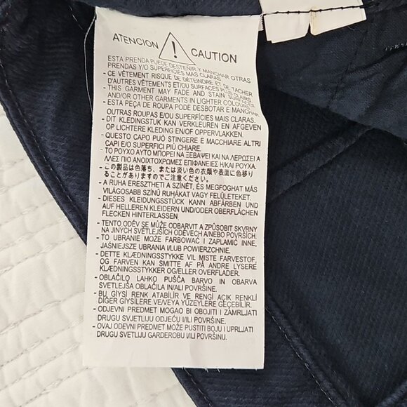 Zara Wide Leg Pants Women's 4 (32x32) Navy Blue NEW NWT 100% Cotton Supersoft - Picture 12 of 15